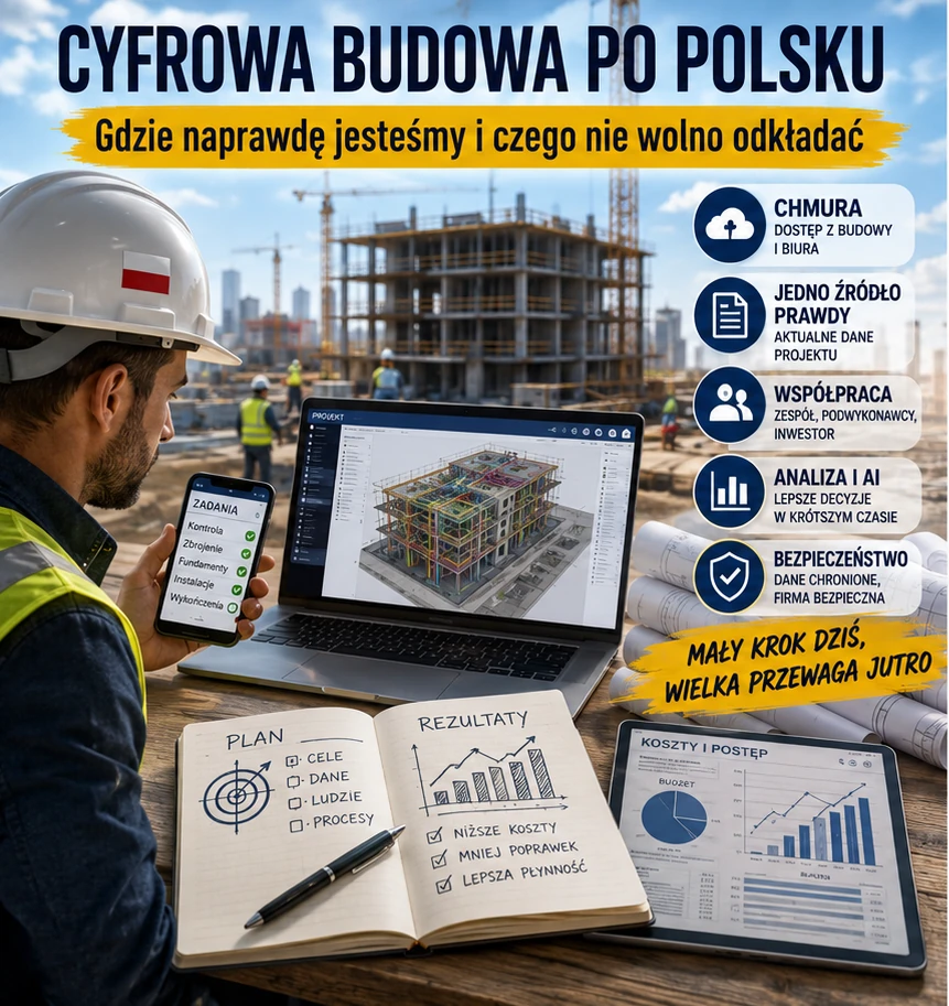 Cyfryzacja procesu budowy w małej firmie budowlanej